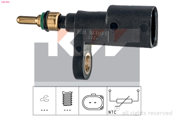 Senzor,temperatura lichid de racire 530 355 KW